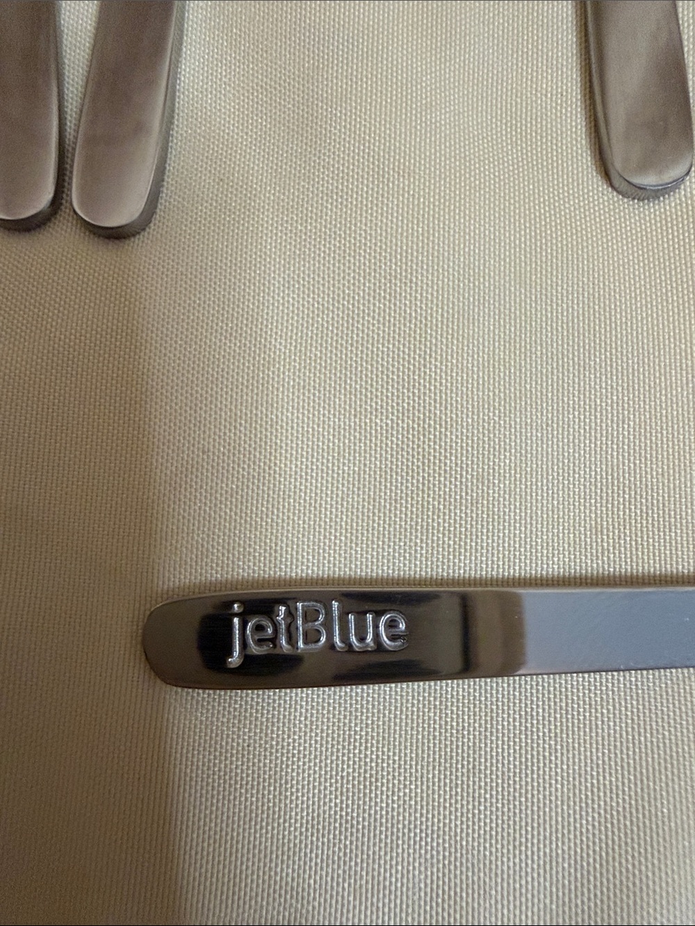 Jet Blue airline coffee stir metal spoon set of 12